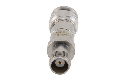3 dB RF fixed attenuator 2W, DC to 3GHz, TNC Male to TNC Female, Brass