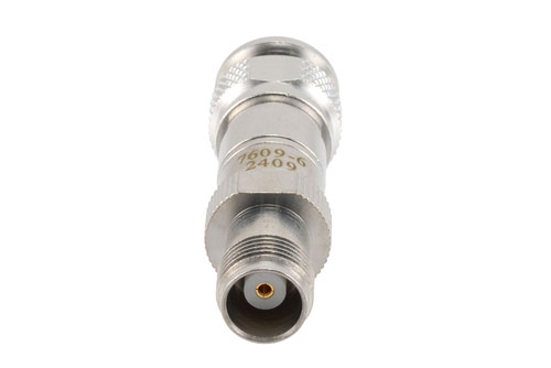 6 dB RF fixed attenuator 2W, DC to 3GHz, TNC Male to TNC Female, Brass