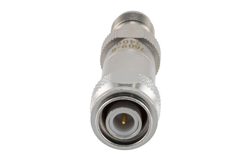 6 dB RF fixed attenuator 2W, DC to 3GHz, TNC Male to TNC Female, Brass