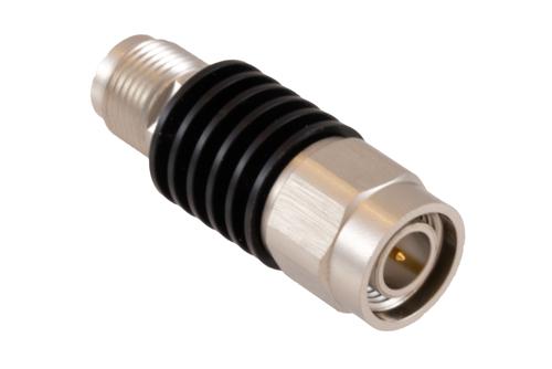 20 dB Fixed Attenuator TNC Male to TNC Female Black Anodized Aluminum Heatsink Body Rated 5 Watt DC to 18 GHz