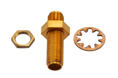 20 dB Fixed Attenuator Bulkhead for Cryogenic Application, 2.92mm Female to 2.92mm Female Copper Gold Plated Body Rated to 1 W, DC to 18 GHz