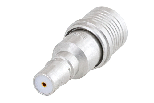 2 dB Fixed Attenuator, QMA Male to QMA Female Brass Tri-Metal Body Rated to 1 Watt Up to 6 GHz