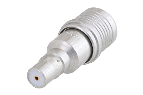 9 dB Fixed Attenuator, QMA Male to QMA Female Brass Tri-Metal Body Rated to 1 Watt Up to 6 GHz