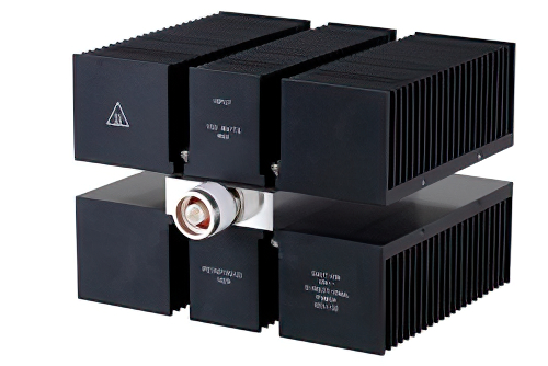 3 dB Fixed Attenuator, N Male to N Female Directional Black Anodized Aluminum Heatsink Body Rated to 150 Watts Up to 8 GHz