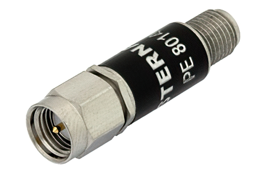 Schottky Zero Bias Detector, SMA, Negative Video Out, +20 dBm max Pin, 10 MHz to 26.5 GHz