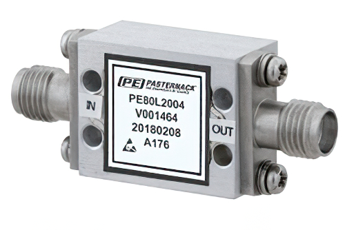 High Power Limiter, Field Replaceable SMA, 100W Peak Power, 15 us Recovery, 18 dBm Flat Leakage, 8 GHz to 12 GHz