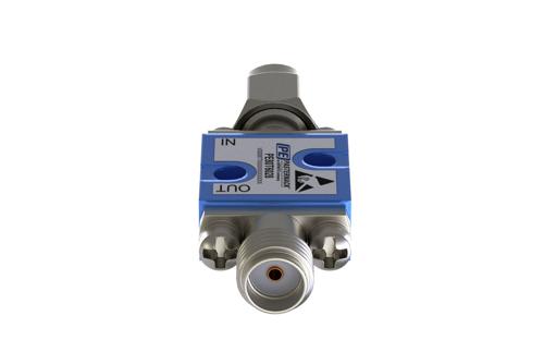 Tunnel Diode Zero Bias Detector, 500 MHz to 18 GHz, SMA, Positive Video Out, +17 dBm Max Pin, 5 nsec Pulse Risetime, MIL-STD-202, Square