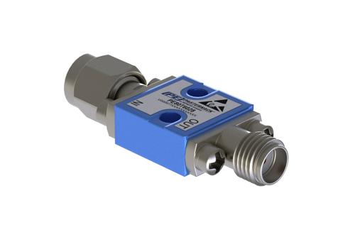 Tunnel Diode Zero Bias Detector, 500 MHz to 18 GHz, SMA, Positive Video Out, +17 dBm Max Pin, 5 nsec Pulse Risetime, MIL-STD-202, Square