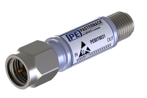 Schottky Diode Zero Bias Detector, 500 MHz to 18 GHz, 2.92mm, Negative Video Out, +20 dBm Max Pin, MIL-STD-202, Radial