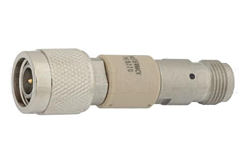 DC Block on Outer Conductor TNC Male to TNC Female Operating From 10 MHz to 18 GHz