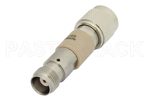 DC Block on Inner and Outer Conductor TNC Male to TNC Female Operating From 10 MHz to 18 GHz