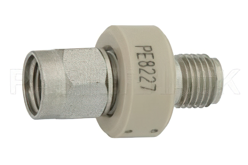 DC Block on Inner and Outer Conductor 2.92mm Male to 2.92mm Female Operating From 10 MHz to 40 GHz