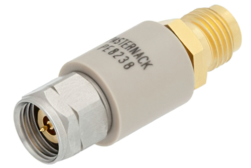 DC Block on Outer Conductor 50 Ohm 2.4mm Male to 2.4mm Female Operating From 100 MHz to 50 GHz