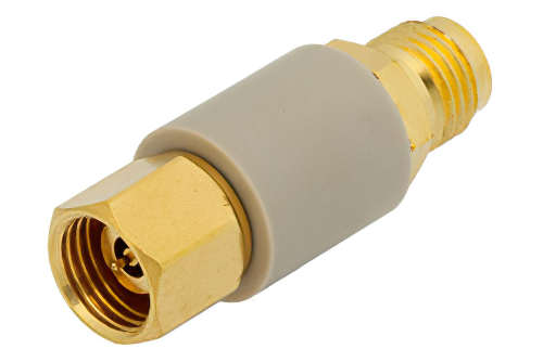 DC Block on Inner and Outer Conductor 2.4mm Male to 2.4mm Female Operating From 100 MHz to 50 GHz