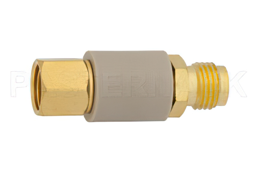 DC Block on Inner and Outer Conductor 2.4mm Male to 2.4mm Female Operating From 100 MHz to 50 GHz