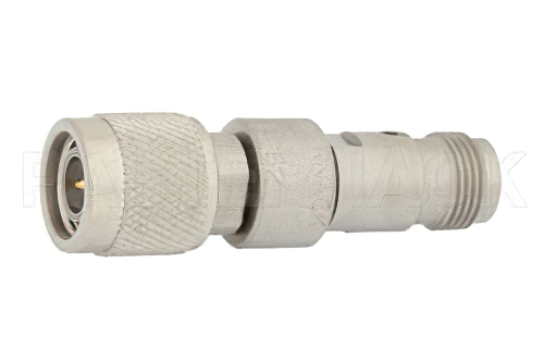 High Voltage DC Block on Inner Conductor 50 Ohm TNC Male to TNC Female Operating From 10 MHz to 18 GHz