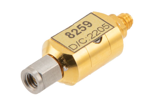 DC Block on Inner Conductor 50 Ohm 1.0 mm Male to 1.0 mm Female Operating From 50 kHz to 110 GHz