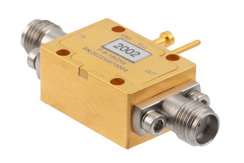 Analog Phase Shifter, 8 GHz to 18 GHz, 360 degree Phase Range, 0V to +13V Control Voltage, Max Pin +26 dBm, SMA