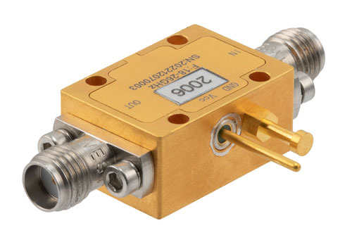 Analog Phase Shifter, 18 GHz to 26 GHz, 360 degree Phase Range, 0V to +13V Control Voltage, Max Pin +26 dBm, SMA