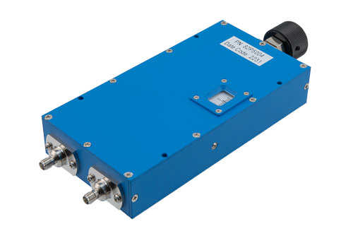 Adjustable Phase Shifter, DC to 2GHz, With an Adjustable Phase of 60 Deg. Per GHz and SMA