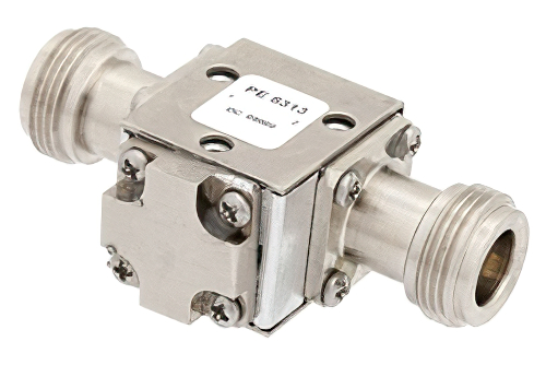 Isolator With 20 dB Isolation From 7 GHz to 12.4 GHz, 10 Watts And N Female