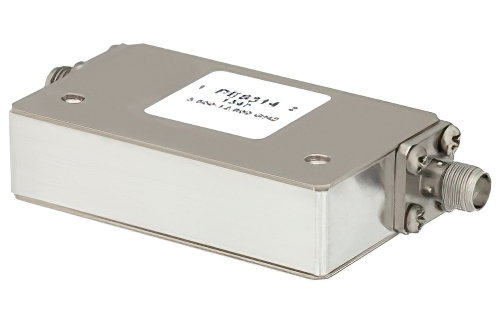 Isolator With 17 dB Isolation From 3.5 GHz to 12.8 GHz, 2 Watts And SMA Female