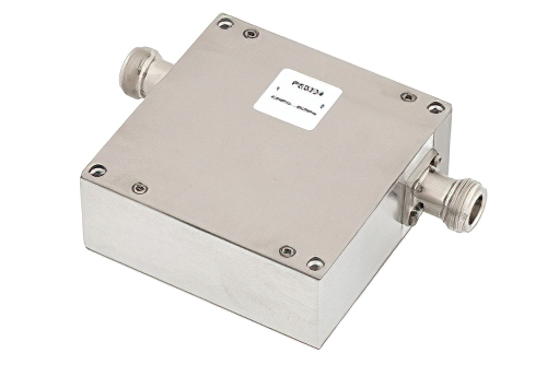High Power Isolator With 20 dB Isolation From 330 MHz to 403 MHz, 150 Watts And N Female