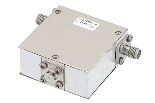Isolator With 14 dB Isolation From 2 GHz to 6 GHz, 25 Watts And SMA Female