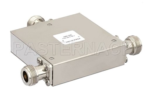 High Power Circulator with 18 dB Isolation from 1 GHz to 2 GHz, 100 Watts and N Female