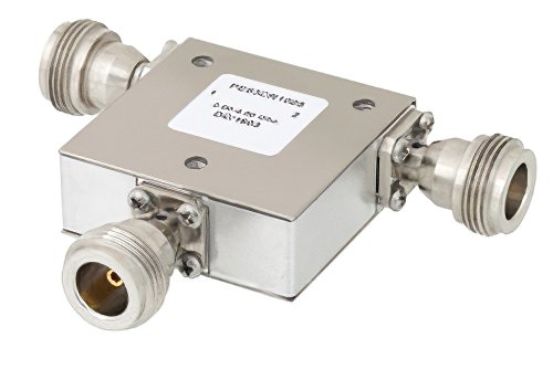 High Power Circulator with 20 dB Isolation from 2 GHz to 4 GHz, 100 Watts and N Female