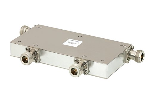 Dual Junction Circulator with 36 dB Isolation from 1 GHz to 2 GHz, 50 Watts and N Female