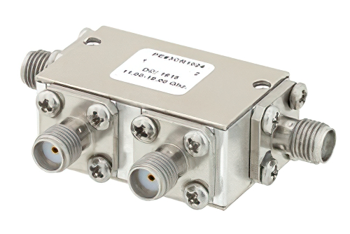 Dual Junction Circulator With 40 dB Isolation From 11 GHz to 18 GHz, 5 Watts And SMA Female
