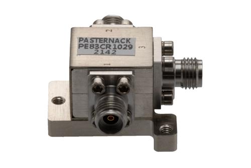 Circulator with 14 dB Isolation from 32 GHz to 36 GHz, 10 Watts and 2.92mm Female