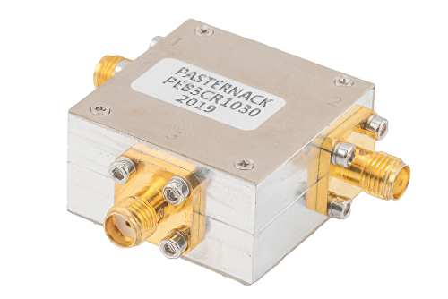 High Power Circulator with 18 dB Isolation from 2 GHz to 4 GHz, 100 Watts and SMA Female