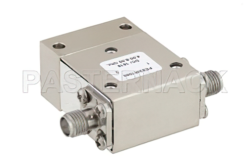 High Power Isolator With 18 dB Isolation From 4 GHz to 8 GHz, 50 Watts And SMA Female