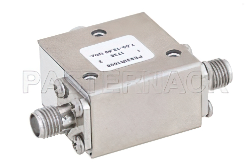 High Power Isolator With 20 dB Isolation From 7 GHz to 12.4 GHz, 50 Watts And SMA Female