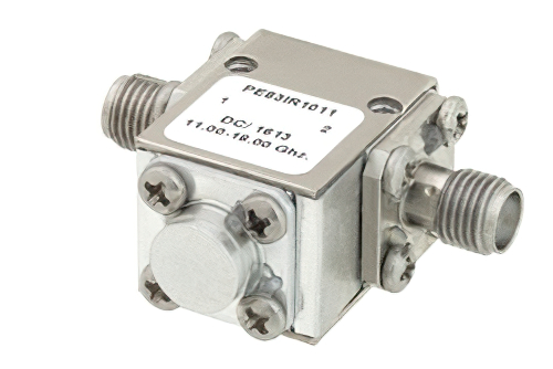 High Power Isolator With 20 dB Isolation From 11 GHz to 18 GHz, 50 Watts And SMA Female