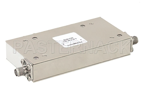 Dual Junction Isolator with 40 dB Isolation from 2 GHz to 4 GHz, 50 Watts and SMA Female