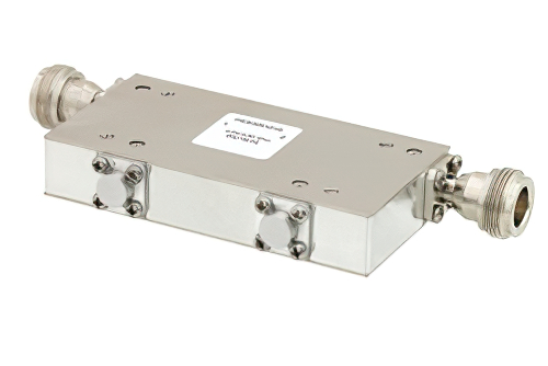 Dual Junction Isolator with 40 dB Isolation from 2 GHz to 4 GHz, 50 Watts and N Female