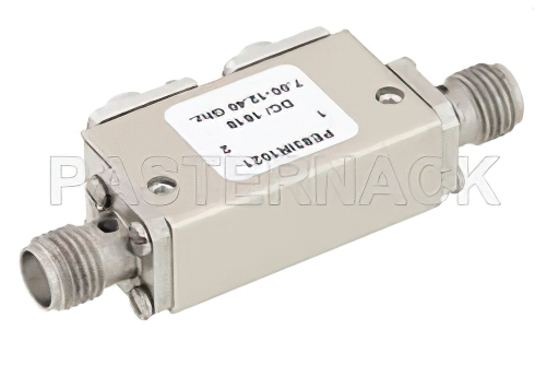 Dual Junction Isolator With 40 dB Isolation From 7 GHz to 12.4 GHz, 5 Watts And SMA Female