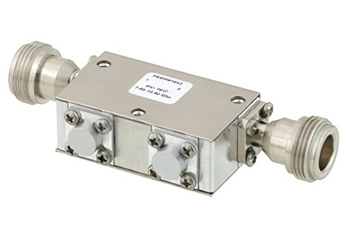Dual Junction Isolator With 32 dB Isolation From 8 GHz to 18 GHz, 5 Watts And SMA Female
