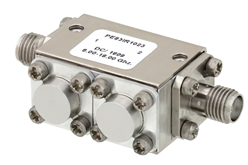 Dual Junction Isolator With 40 dB Isolation From 11 GHz to 18 GHz, 5 Watts And SMA Female