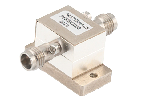 Isolator with 14 dB Isolation from 35 GHz to 42.5 GHz, 10 Watts and 2.4mm Female