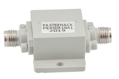 Isolator with 14 dB Isolation from 18 GHz to 26.5 GHz, Hermetically Sealed, 10 Watts and 2.92mm Female