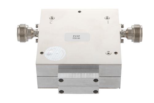 Isolator with 16 dB Isolation from 1 to 2 GHz, 50 Watts and N Female