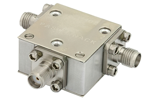 Circulator With 18 dB Isolation From 4 GHz to 8 GHz, 10 Watts And SMA Female