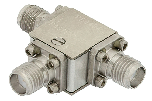 Circulator With 16 dB Isolation From 8 GHz to 18 GHz, 10 Watts And SMA Female