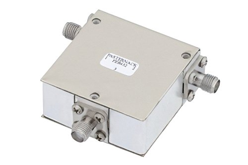 Circulator with 14 dB Isolation from 2 GHz to 6 GHz, 25 Watts and SMA Female