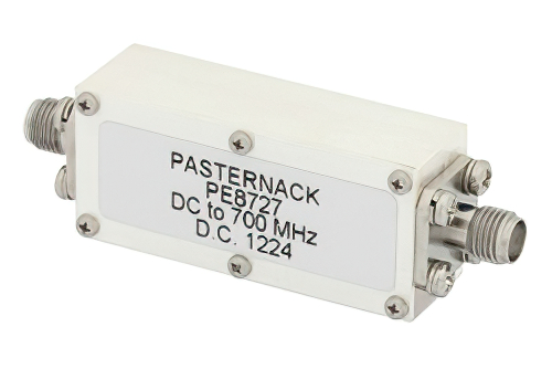5 Section Lowpass Filter With SMA Female Connectors Operating From DC to 700 MHz