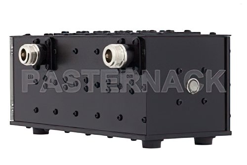 5 Section Tunable Band Pass Filter With N Female Connectors Operating From 1 GHz to 2 GHz With a 5% Bandwidth